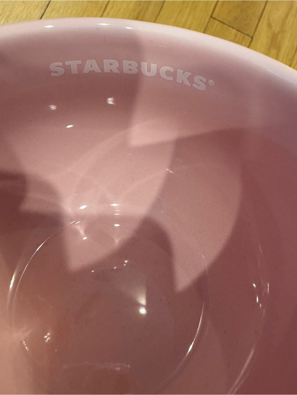 Starbucks 2023 Pink Blue Flower Floral Speckled Ceramic Mug 14 oz Coffee Tea Cup - Picture 4 of 9